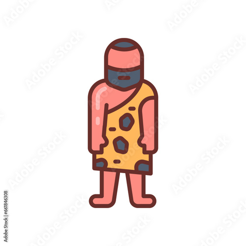 Ancient Man icon in vector. Illustration