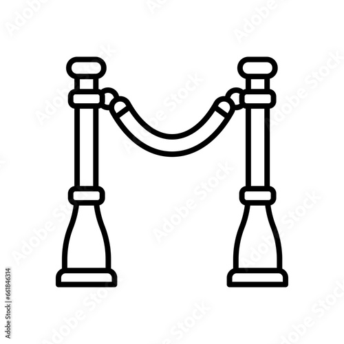 Barrier icon in vector. Illustration
