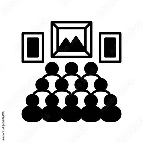 Visitors icon in vector. Illustration