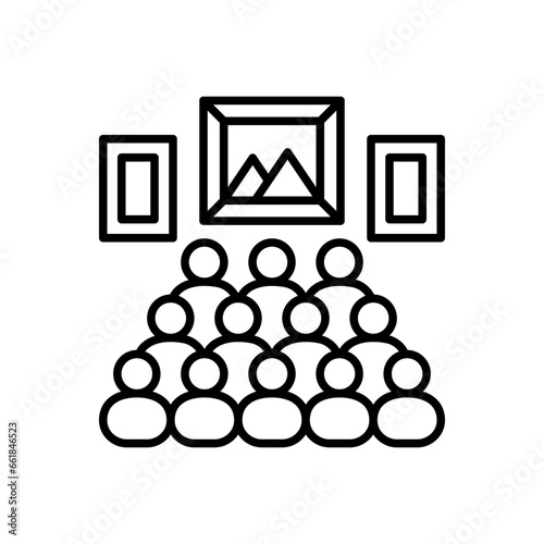 Visitors icon in vector. Illustration