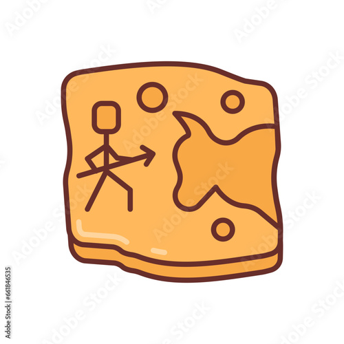  Cave Painting icon in vector. Illustration