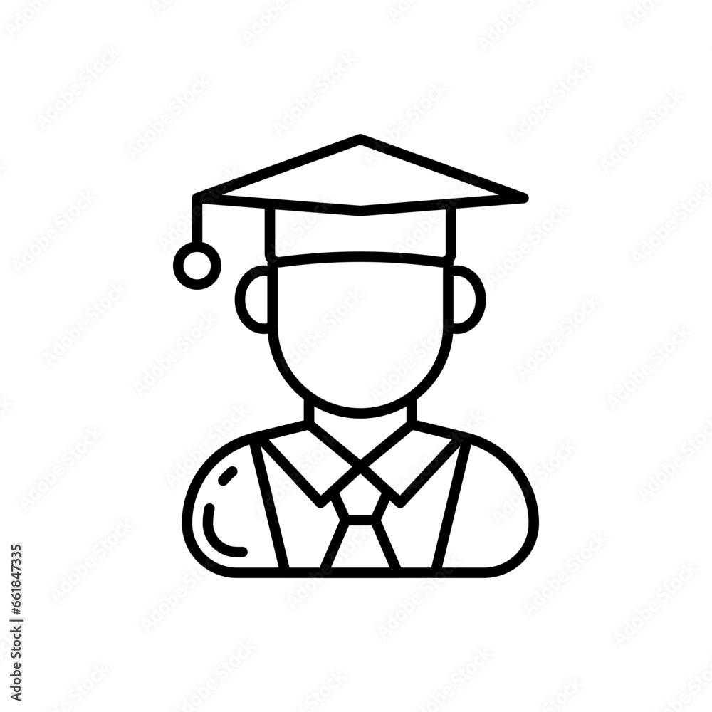 Student icon in vector. Illustration Student icon in vector. Illustration