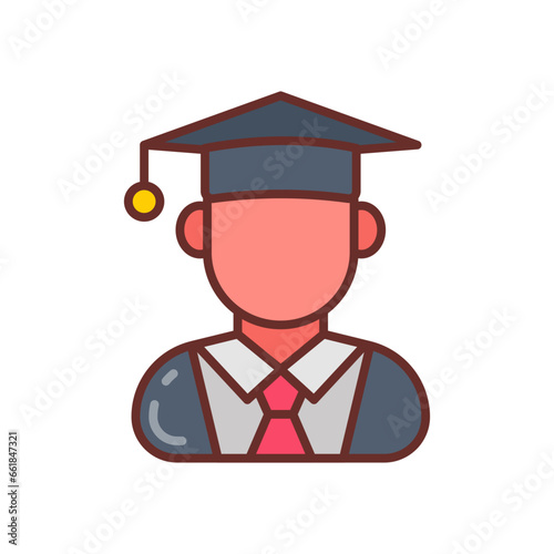 Student icon in vector. Illustration © Vectors