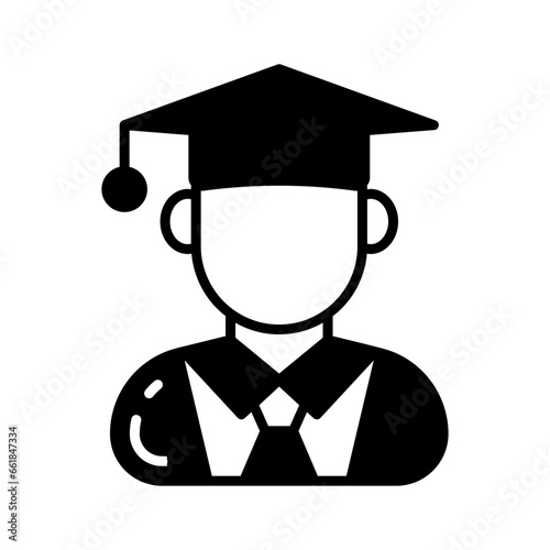 Student icon in vector. Illustration © Vectors