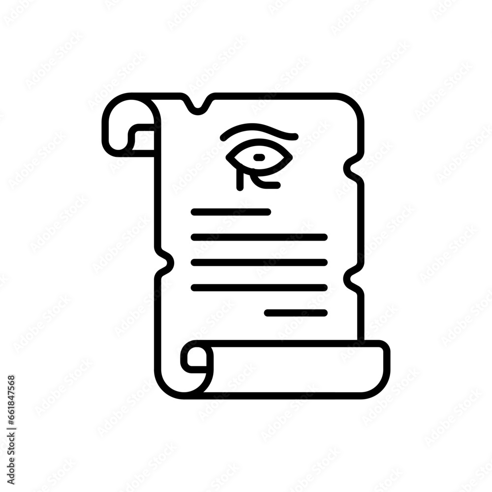 Parchment icon in vector. Illustration Parchment icon in vector. Illustration