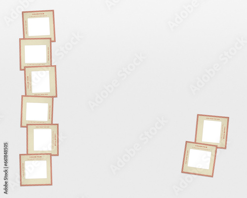 Vintage Transparent Film Photo Slide Mounts Overlay