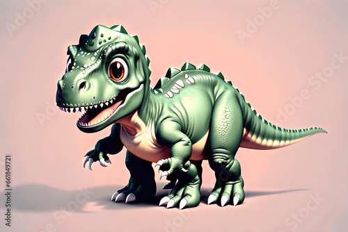 cute tyrannosaurus dinosaur, Generative AI © BK