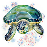 Żółw morski ilustracja