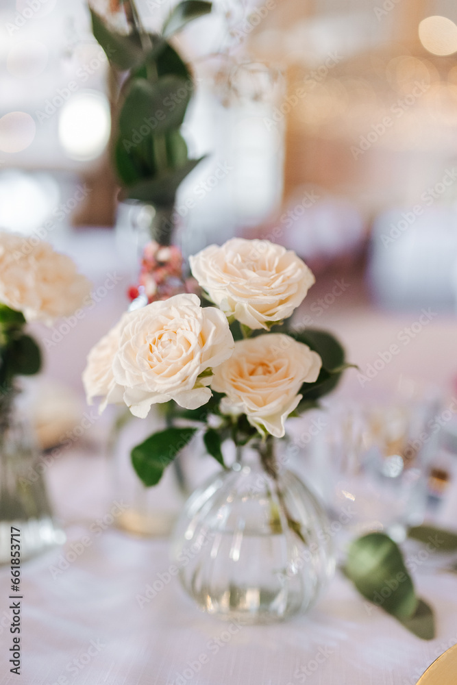 Flower decoration at a wedding Flower decoration at a wedding
