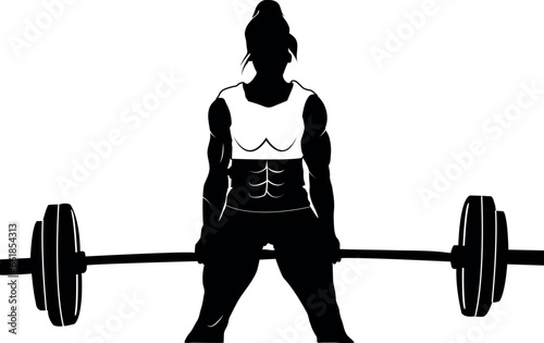 silhouette of a person lifting weights