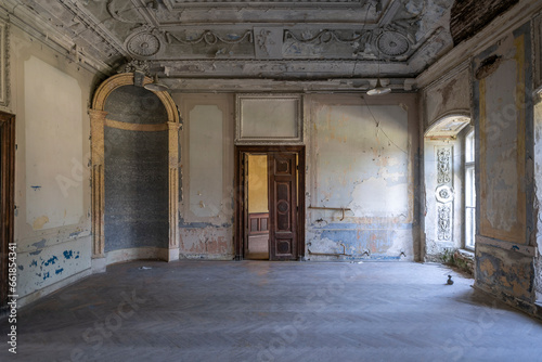 Abandoned haunted palace castle in Bożków in Lower Silesia, Poland © Arkadiusz