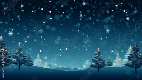 Christmas Background with decoration for new year celebration and copy space.