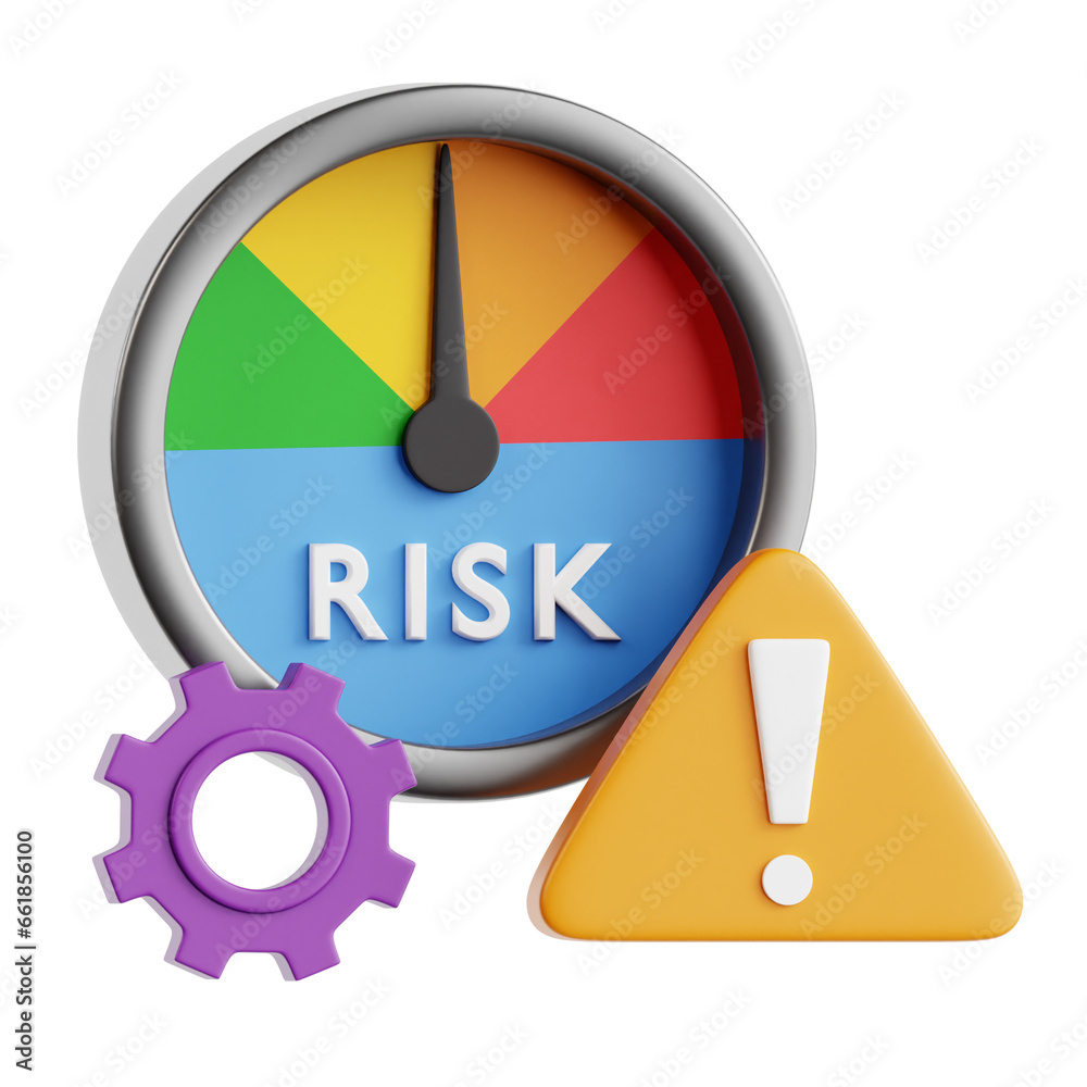 3D Illustration of Risk Management Strategies in Business 3D Illustration of Risk Management Strategies in Business