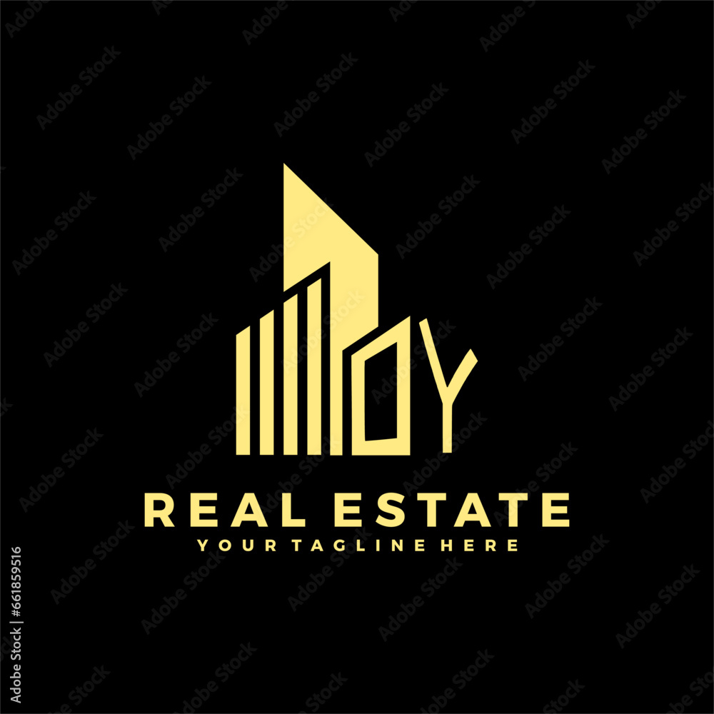 OY Initials Real Estate Logo Vector Art Icons and Graphics OY Initials Real Estate Logo Vector Art Icons and Graphics