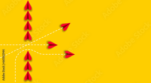 	
red plane is flying towards success, overcoming obstacles.Overcoming obstacles idea concept	
