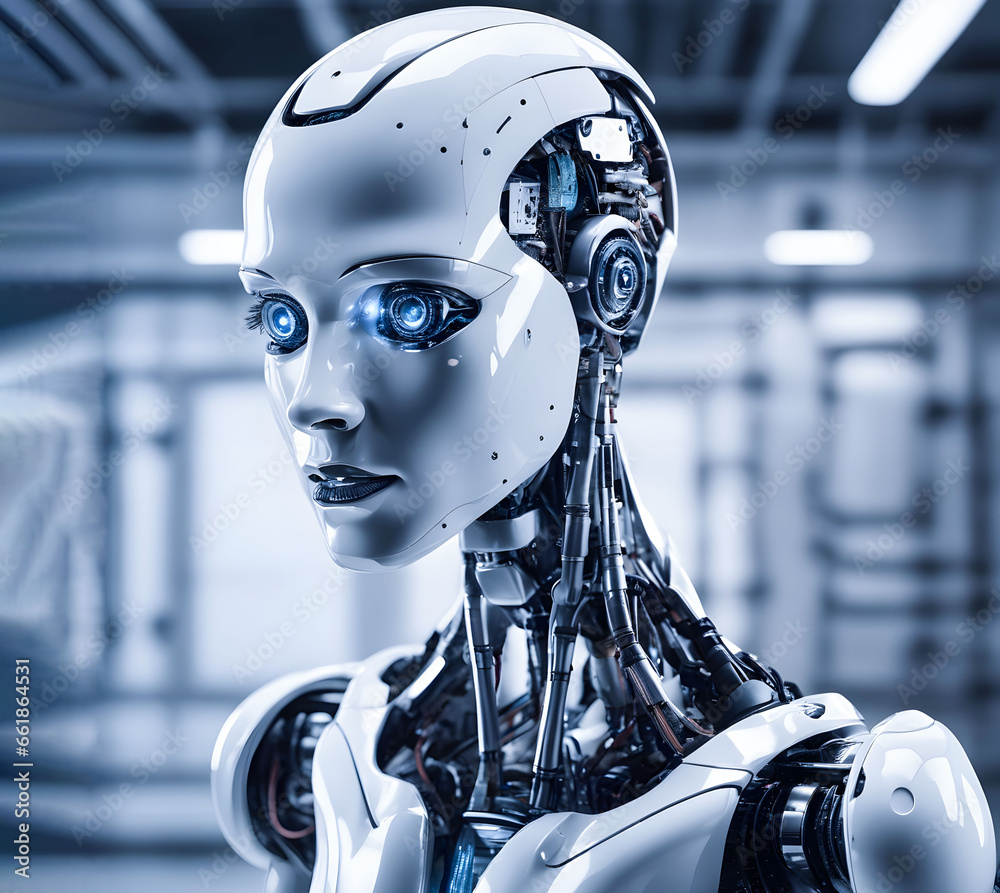 3d rendering image of a robot woman 3d rendering image of a robot woman