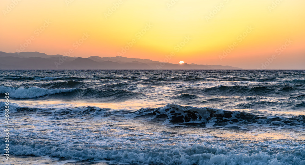 waves on rocks in the Mediterranean Sea 16