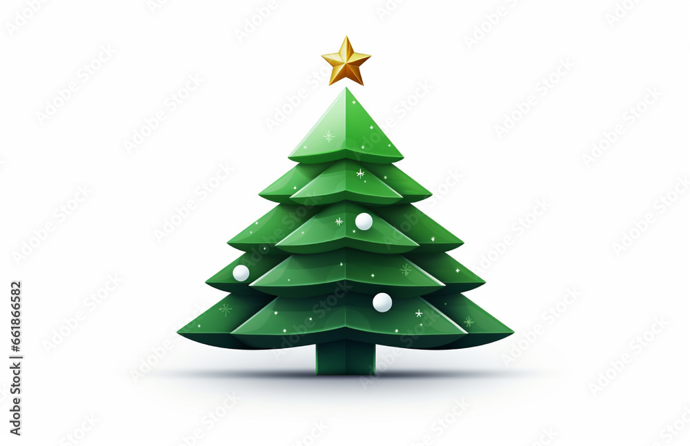 christmas tree icon with background background and star christmas tree icon with background background and star