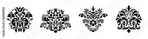 Royal background elements, classic ornament design