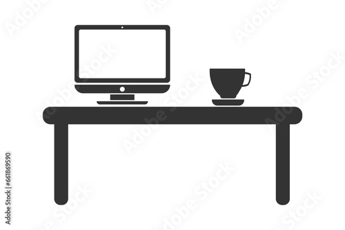 office icon. Workplace set background vector ilustration.