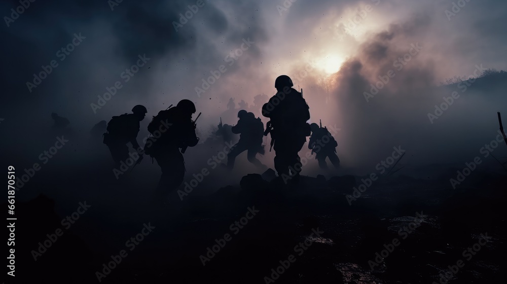 Soldiers Silhouette  