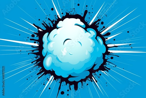 bomb cloud pop art
