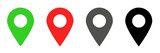 location icon set vector illustration
