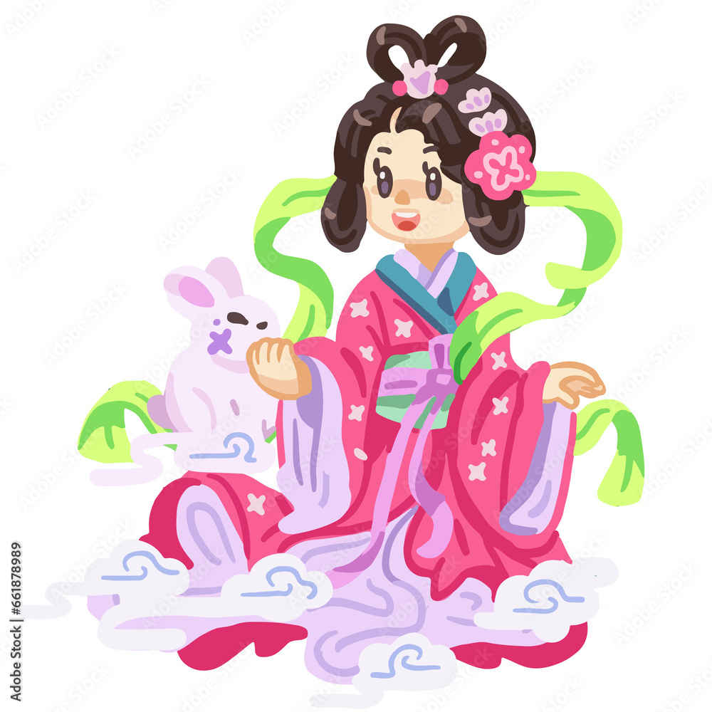 Fototapeta premium Chang'e moon goddess