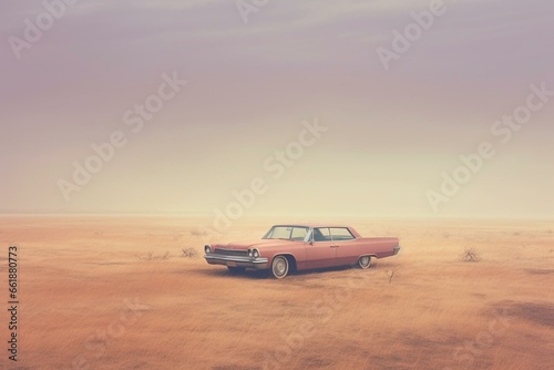 Isolated car. Generative AI © Ronald