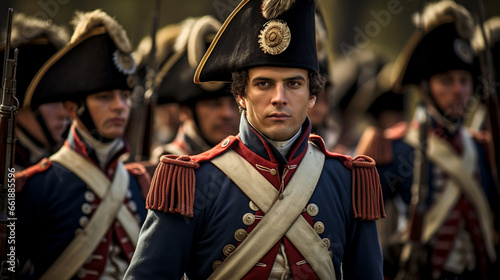 Foto French revolutionary war soldiers.