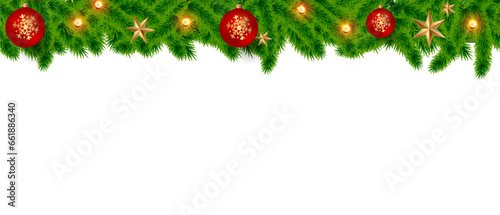 decorative christmas wreath border for christmas tree elements transparent png