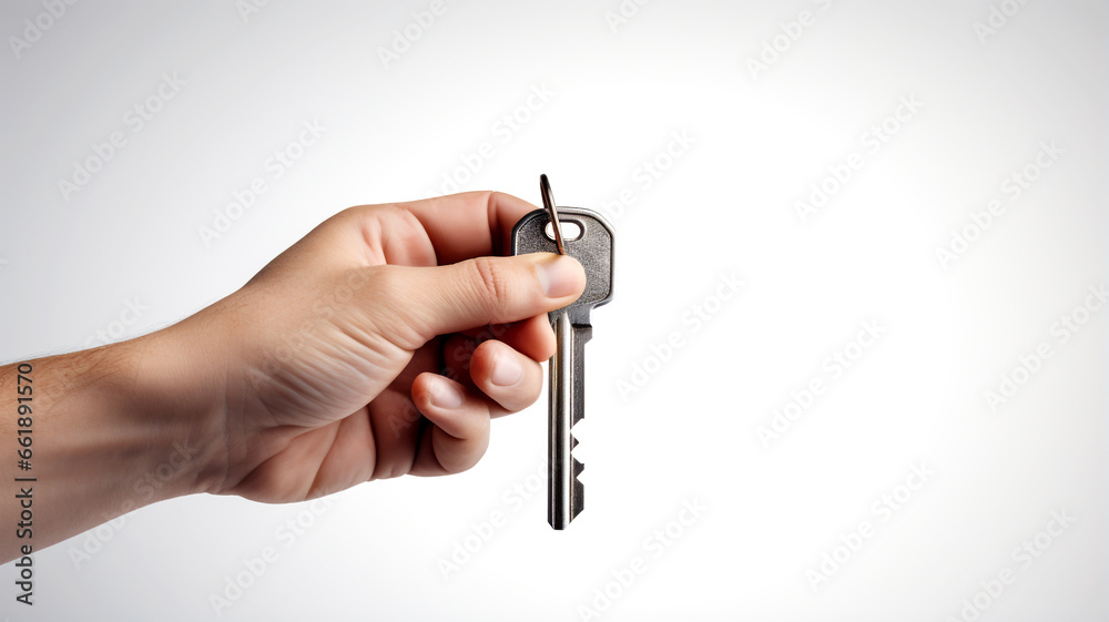 Discover the significance of a hand delicately holding a shiny key in a captivating close-up view, symbolizing the gateway to new opportunities and the unlocking of potential. Discover the significance of a hand delicately holding a shiny key in a captivating close-up view, symbolizing the gateway to new opportunities and the unlocking of potential.