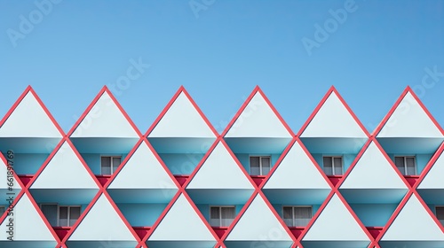 Urban architecture photography in a minimalist concept with geometric patterns