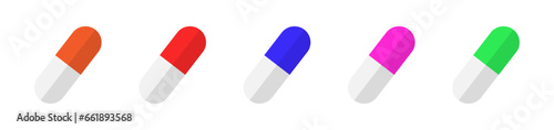 antibiotics medicine tablet vector illustration