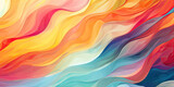 Flowing shapes in gradient summer colors