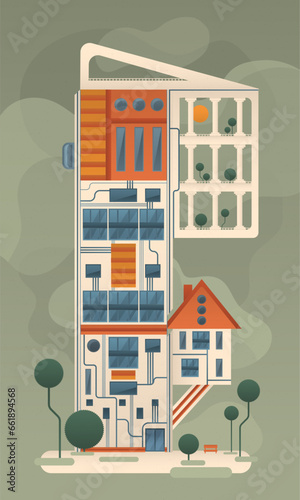 Abstract composition building