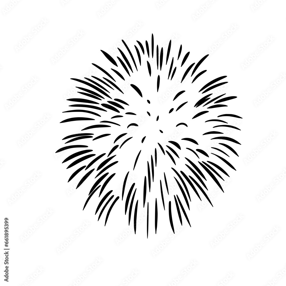 Obraz premium Firework Explosion Illustration