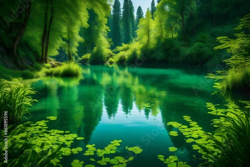 lake in the forest © Jamini