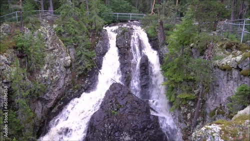 Der Styggforsen Wasserfall in Schweden photo