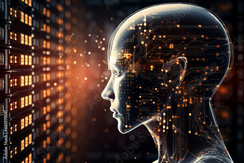 Künstliche Intelligenz Illustration, Generative AI	
