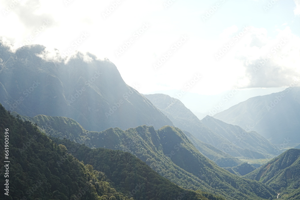 Obraz premium mountain path in Sapa, Vietnam - ベトナム サパ 山道