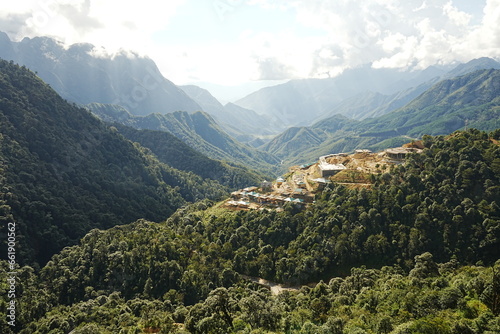 mountain path in Sapa  Vietnam -                           