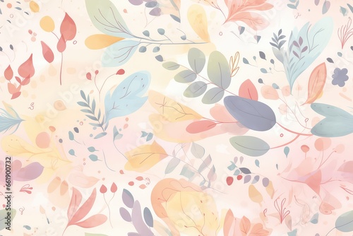 beautiful watercolor floral pattern for wedding or invitation backdrop