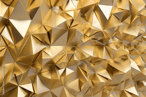 eye catching golden polygonal pattern for business presentation
