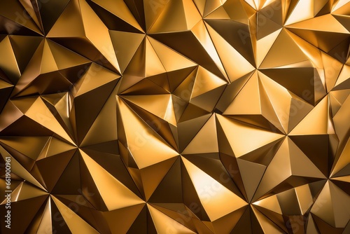 abstract and modern golden polygon pattern backdrop