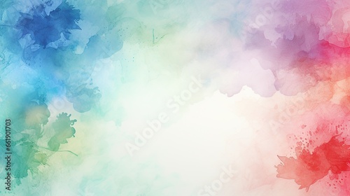 Abstract pastel watercolor background. AI generated image