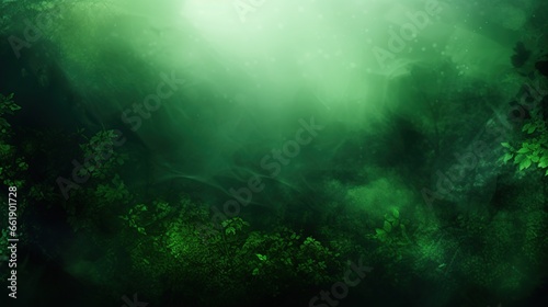 Abstract blur green foliage and beauty natural leaf background. AI generated image © prastiwi