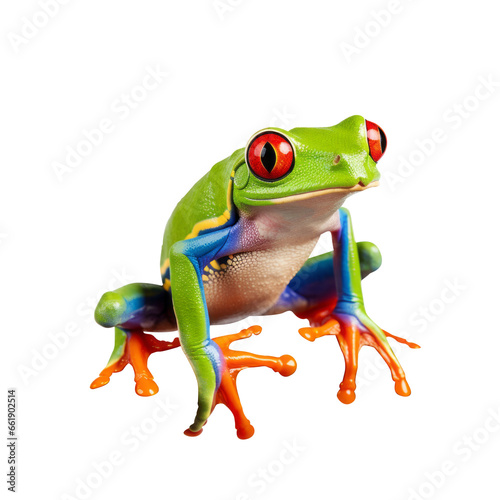 Cute red eyes tree frog