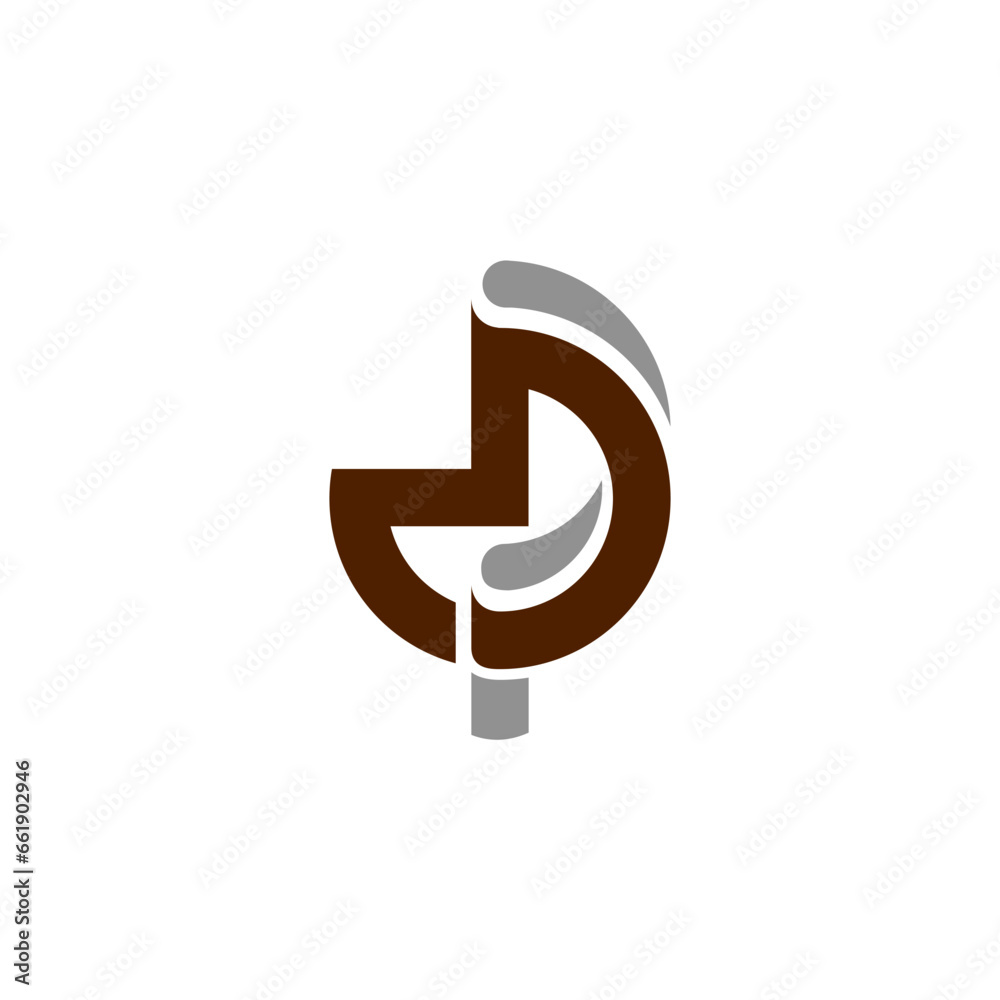 the logo is the letters M and P. Unique and monogram the logo is the letters M and P. Unique and monogram