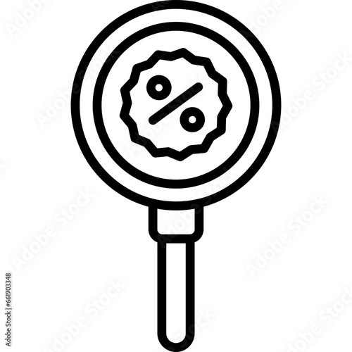 Discount search icon